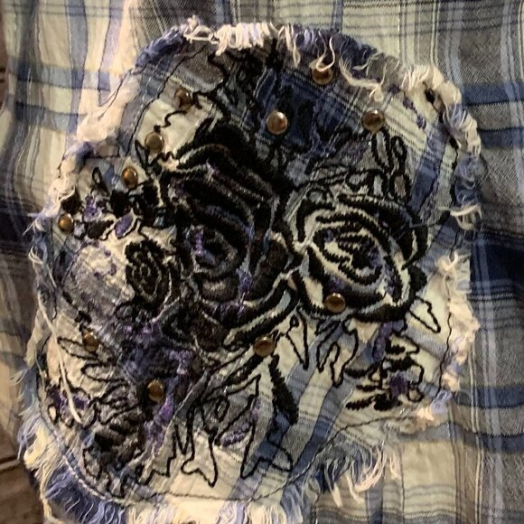 🔥🔥SALE🔥🔥STYLE & CO Plaid Long Sleeve Snap Button Shirt - Picture 4 of 8